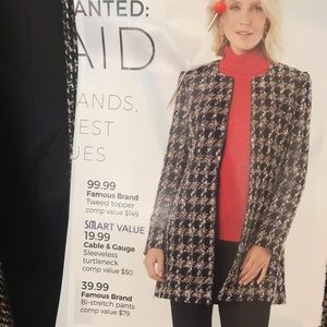 New jacket tweed topper